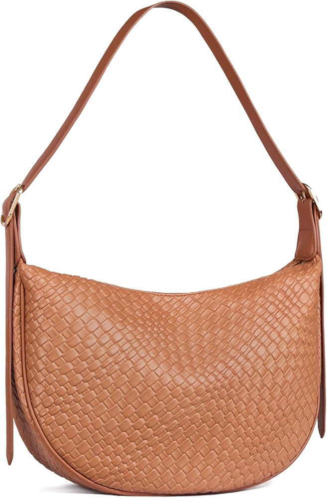 BOSTANTEN Purses for Women Crescent Crossbody Bag Vegan Leather Shoulder Hobo Handbag Adjustable ... | Amazon (US)