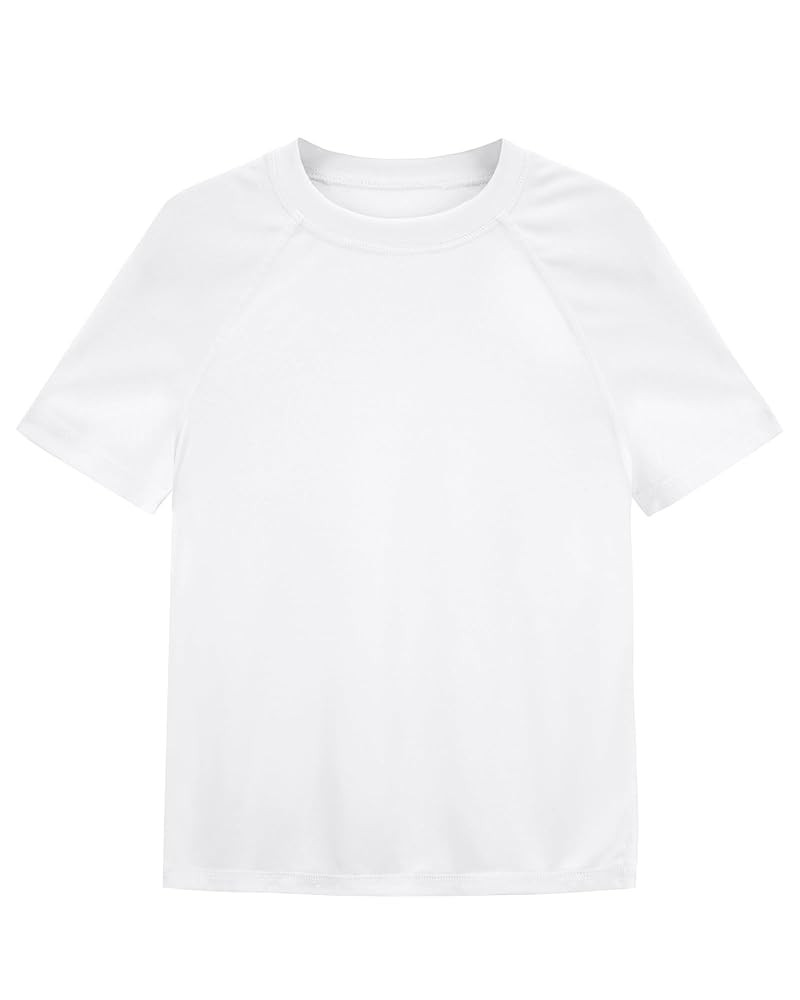 Boys Rash Guard Short Sleeve UPF 50+ Sun Protection Swim Shirt Kids Quick Dry SPF Water Shirt | Amazon (US)