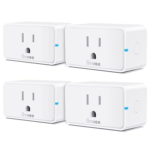 Govee Smart Plug 15A, WiFi Bluetooth Outlets 4 Pack Work with Alexa and Google Assistant, WiFi Pl... | Amazon (US)