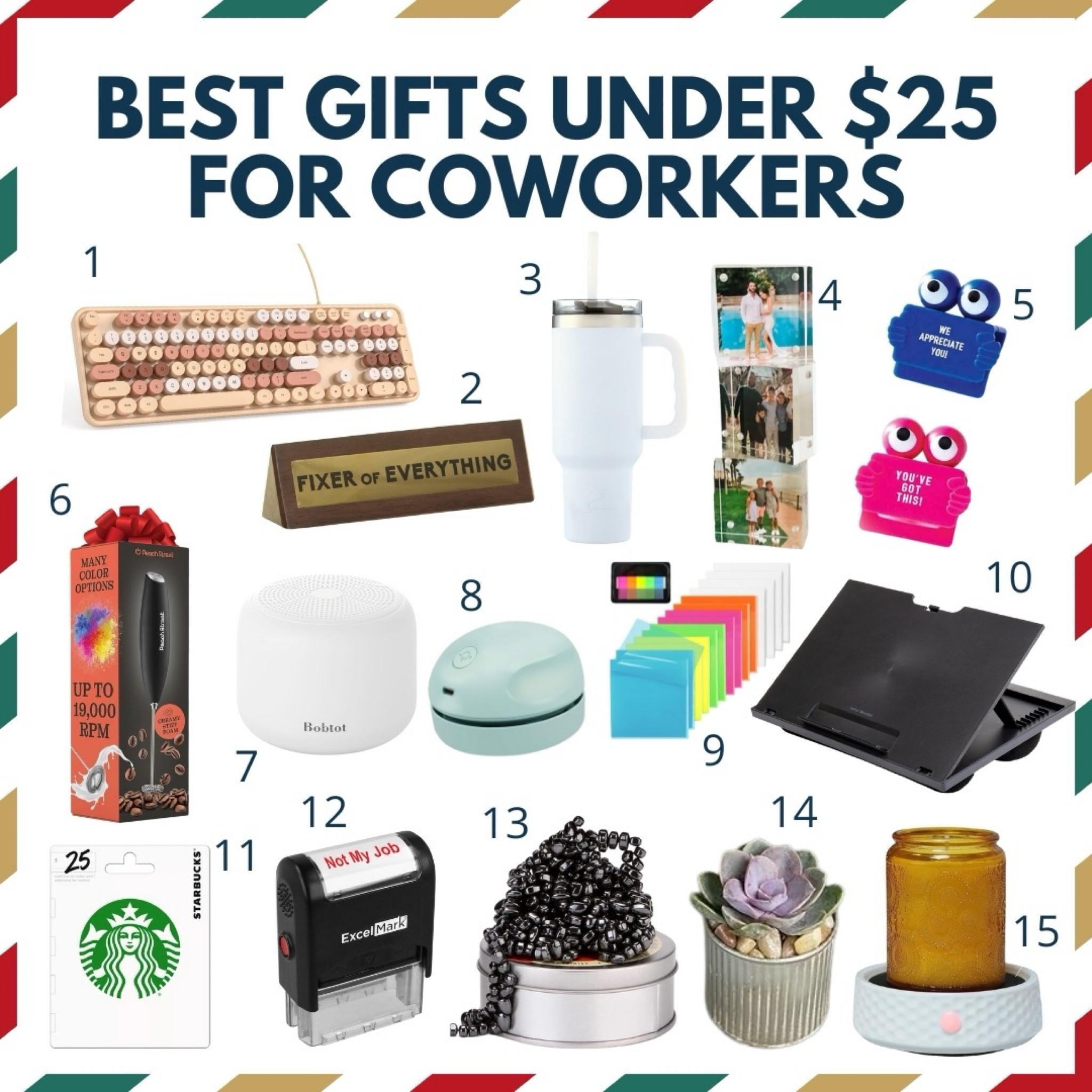 🎁 Holiday gifting made easy! Whether you're shopping for a small team or a big office crew, I’ve rounded up thoughtful coworker gifts—all under $25! 🎄 Options start at just $2 per person when gifting in bulk. Swipe for budget-friendly ideas that’ll spread cheer without breaking the bank! 🎉 #CoworkerGifts #HolidayGiving #BudgetFriendly 

#LTKParties #LTKHoliday #LTKGiftGuide