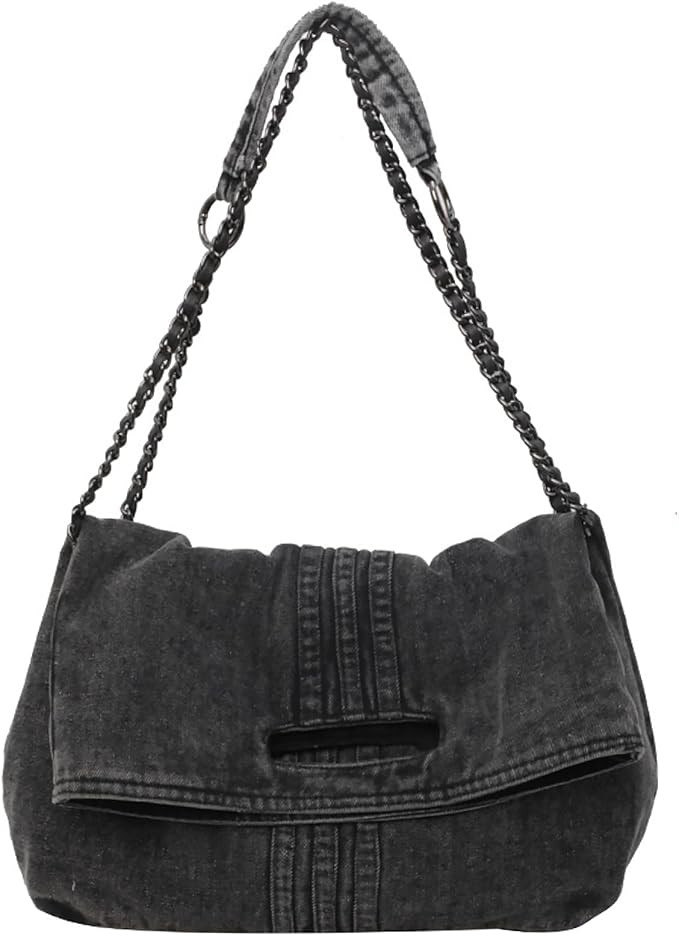 Denim Purse for Women Jean Purses Tote Bag for Women Handbags Work Bags Women Shoulder Bag Crossb... | Amazon (US)