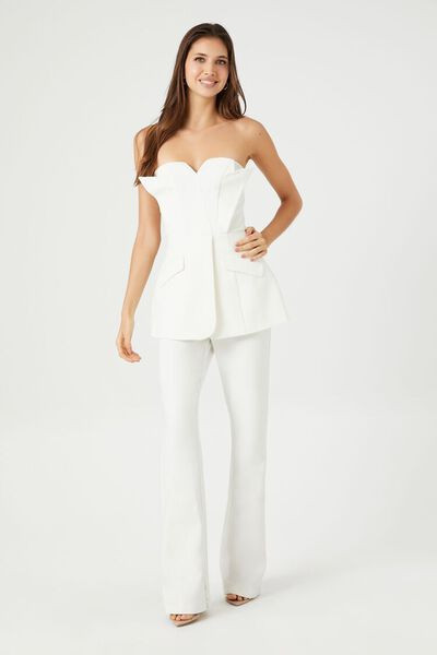 Strapless Peplum Jumpsuit | Forever 21 (US)