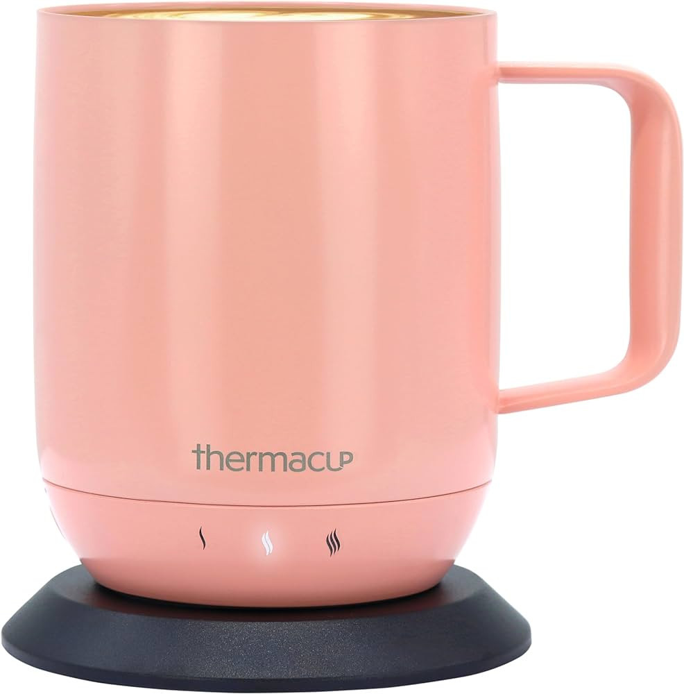 Thermacup Premium Self-Heating Coffee Mug with Lid, Temperature Controlled Led Electric Smart Mug... | Amazon (US)