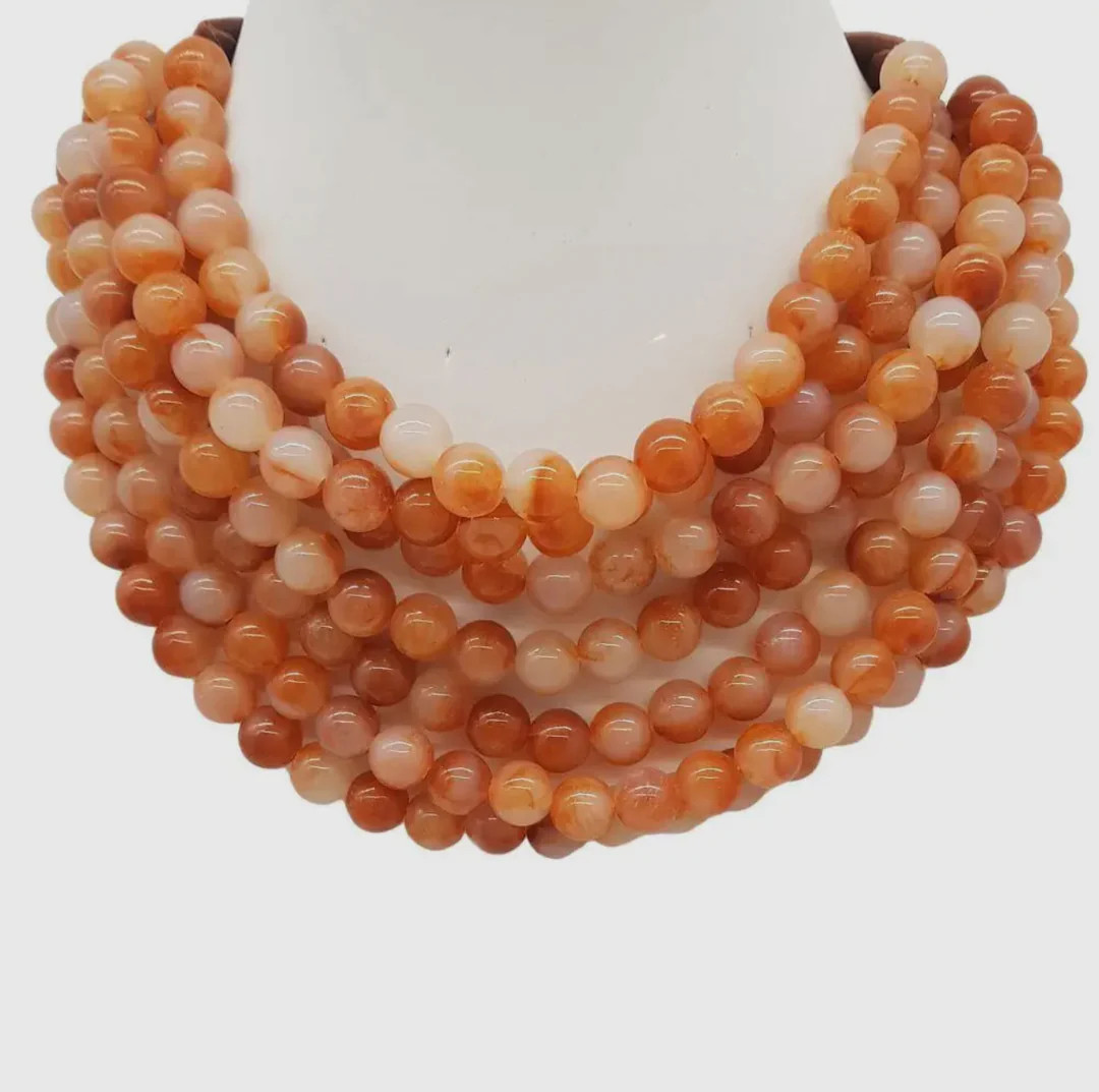 CHUNKY BEADED LAYERED NECKLACE | Teggy French