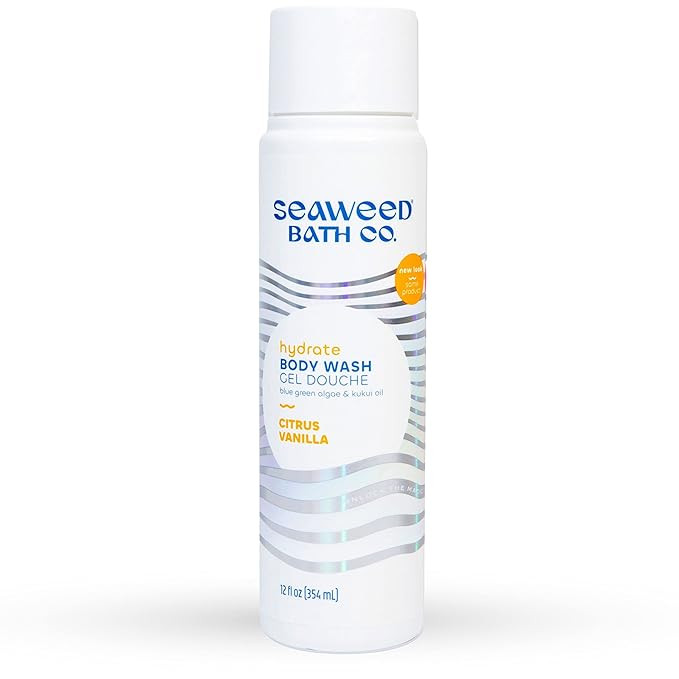 Seaweed Bath Co. Hydrate Body Wash, Citrus Vanilla Scent, 12 Ounce, Sustainably Harvested Seaweed... | Amazon (US)