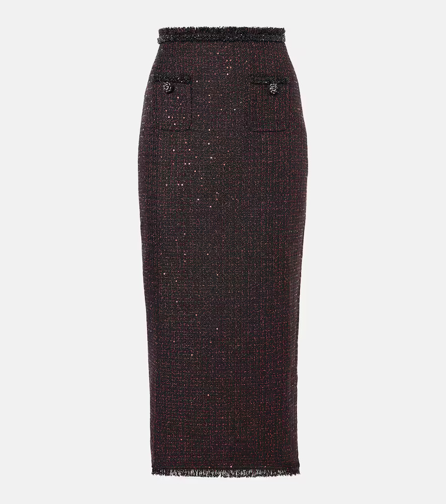 Self-Portrait Tweed maxi skirt | Mytheresa (US/CA)