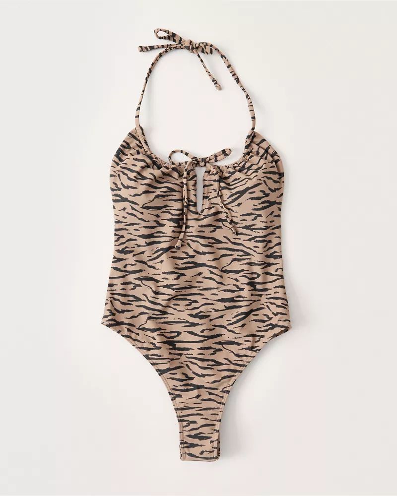 Cinched Top One Piece Swimsuit | Abercrombie & Fitch US & UK