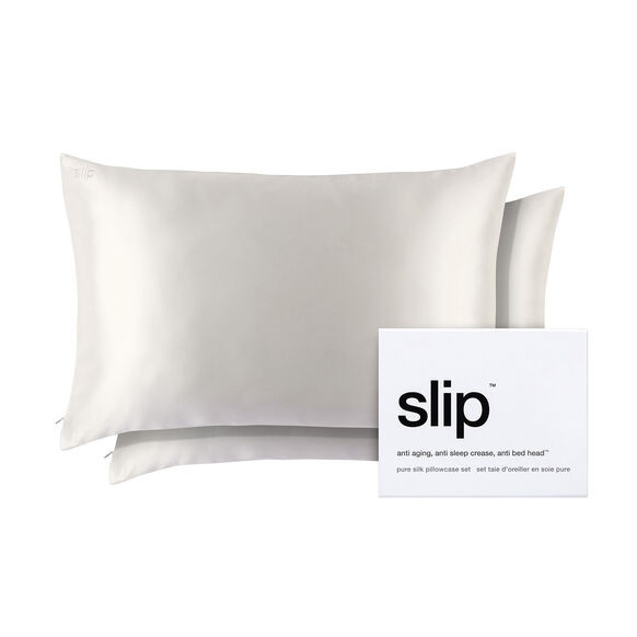 Pure Silk Queen Pillowcase Duo – White | Space NK - UK