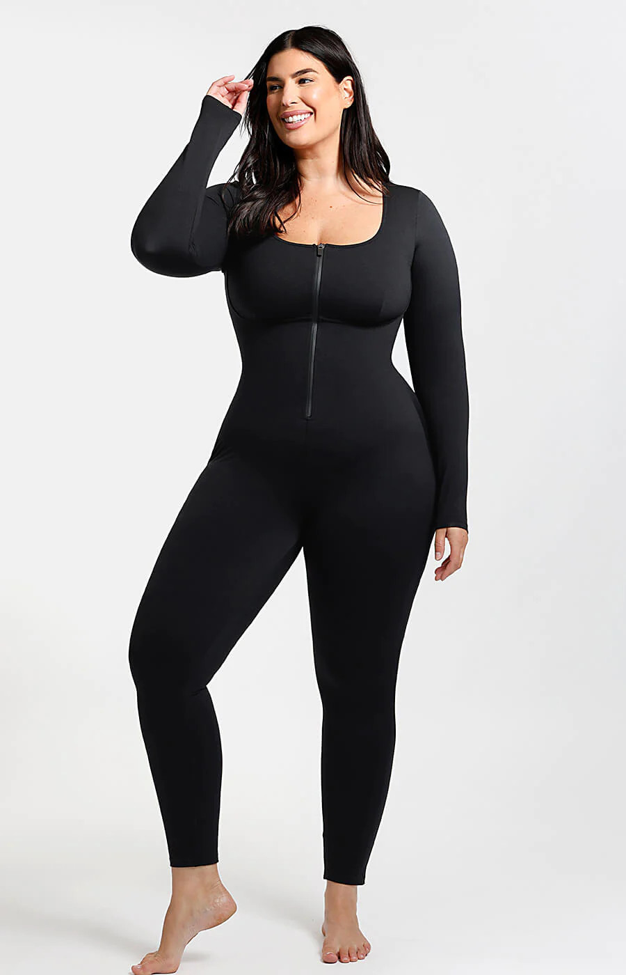 AirSlim® Long Sleeve Sport Shaping Jumpsuit | Shapellx