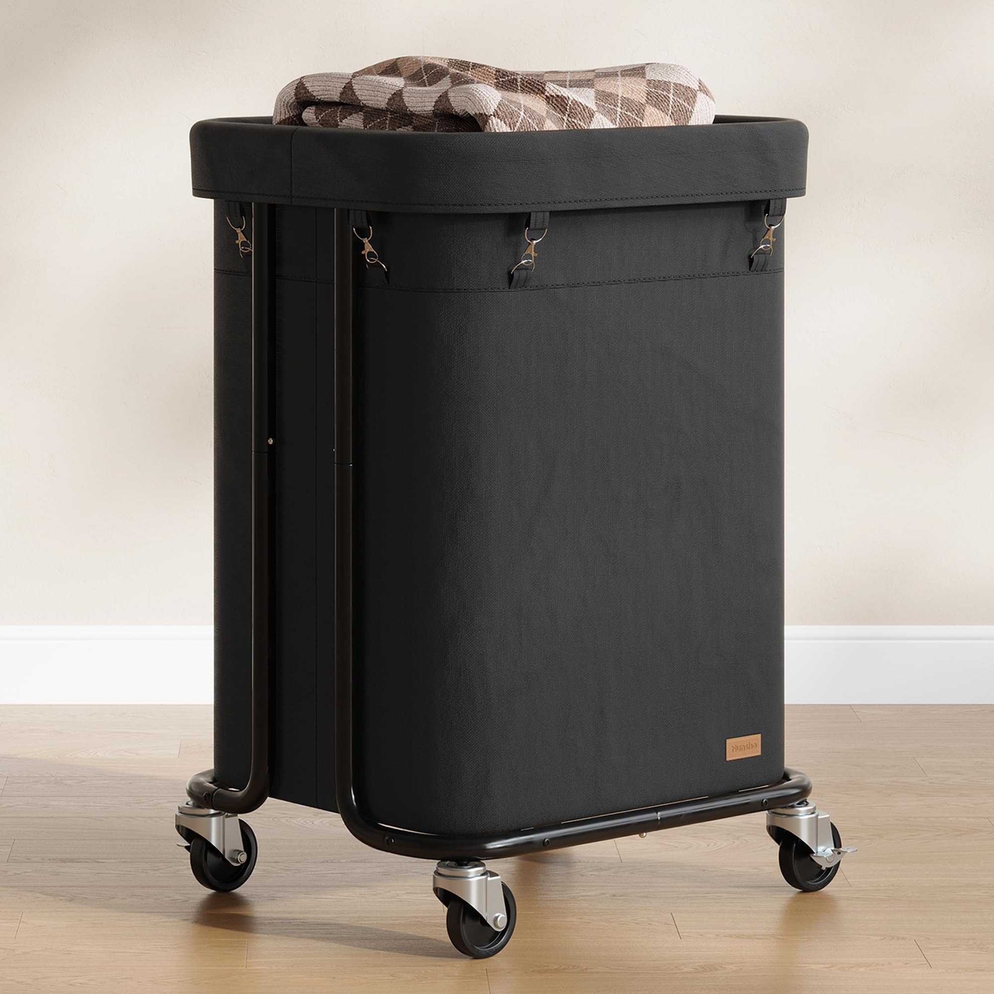 Laundry Basket with Wheels 150L/40Gal, Rolling Laundry Hamper with Steel Fram and Removable Washi... | Amazon (US)