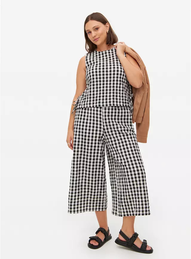 Gingham Printed Sleeveless Co-ord Shell Top 22 | Tu Clothing
