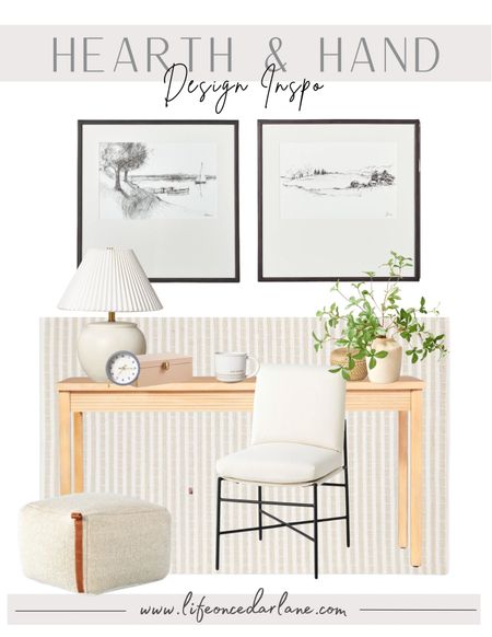 Hearth & Hand Design Office Inspo- check out their new arrivals at Target! So many gorgeous new pieces for an office refresh!

#homedecor #officerefresh #targetdecor #officesccesdories

#LTKunder50 #LTKunder100 #LTKhome