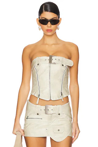 Buckle And Zip Corset | Revolve Clothing (Global)