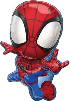 Amscan 29" Spidey & His Amazing Friends Foil Balloon - 1 Count - Red - Character Balloon - Superh... | Amazon (US)