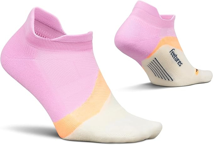 Feetures Elite Light Cushion No Show Tab Ankle Socks - Sport Sock with Targeted Compression - Pin... | Amazon (US)