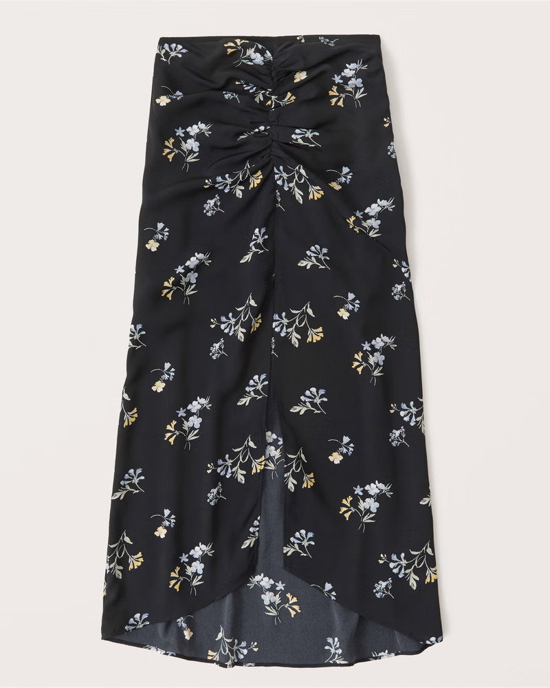 Ruched Midaxi Skirt | Abercrombie & Fitch (US)