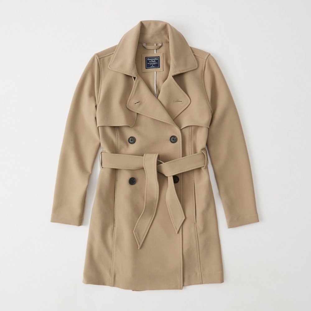 Womens Drapey Trench Coat | Abercrombie & Fitch US & UK