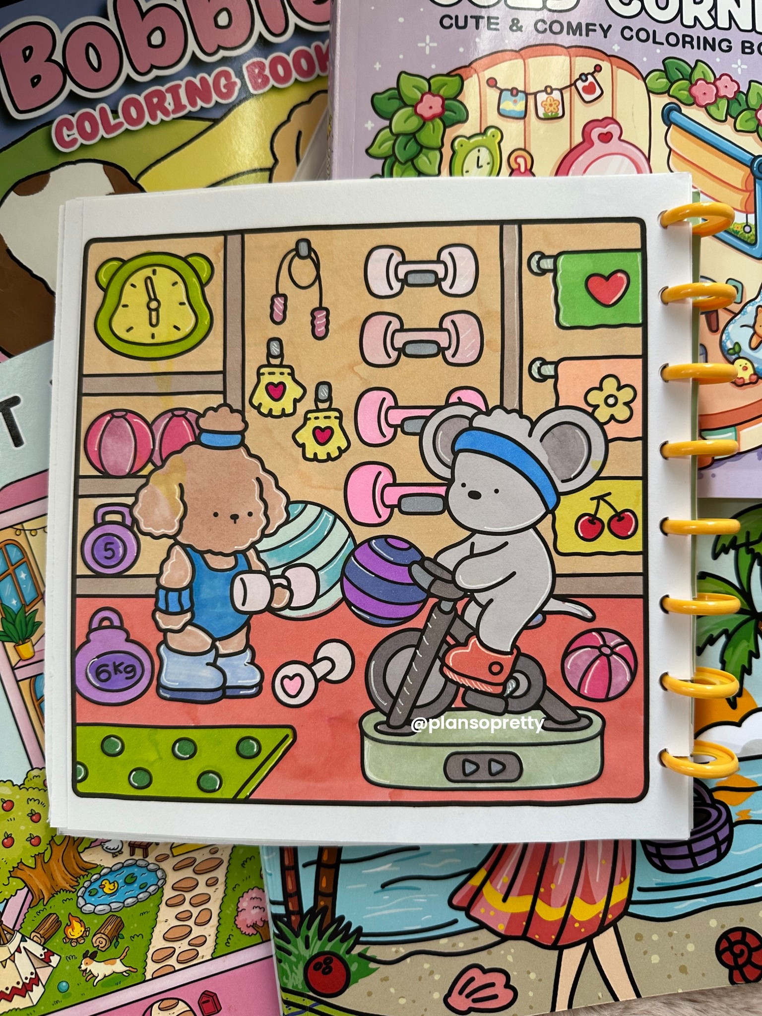 Theme of the month is jobs and hobbies. It’s the new year and all that so we’re all supposed to organize, declutter and start working out right? 😂😂 from Cozy Friends. Book linked in bio #ohuhumarkers #littlecorner #cocowyo #cozyfriends #cocowyocoloring #gymtime #newyearsresolution #cutecoloring #cozycoloring #coloringcommunity #coloringtherapy

#LTKKids #LTKActive #LTKfitnessgoals