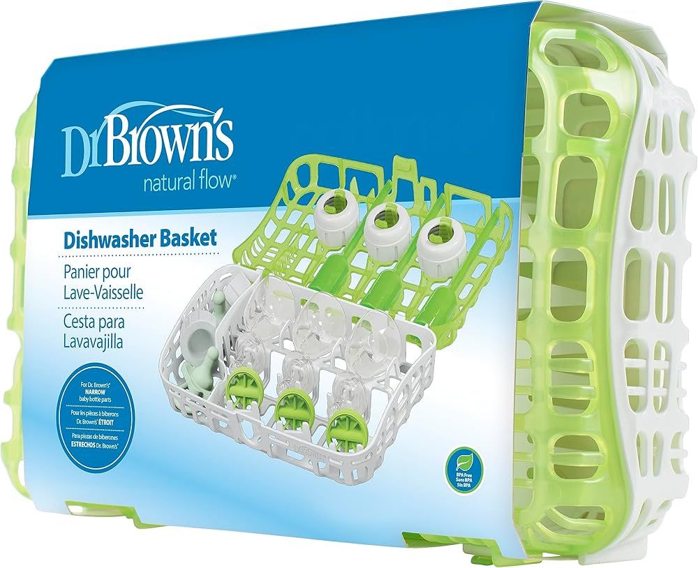 Dr. Brown's Dishwasher Basket for Small Baby Bottle Parts, Pacifiers, and Accessories, Clean, Sto... | Amazon (US)