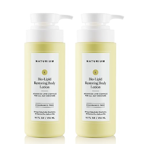 Naturium Bio-Lipid Restoring Moisturizing Body Lotion with Shea Butter, Fragrance Free, 14 oz (Duo 2-Pack) | Amazon (US)