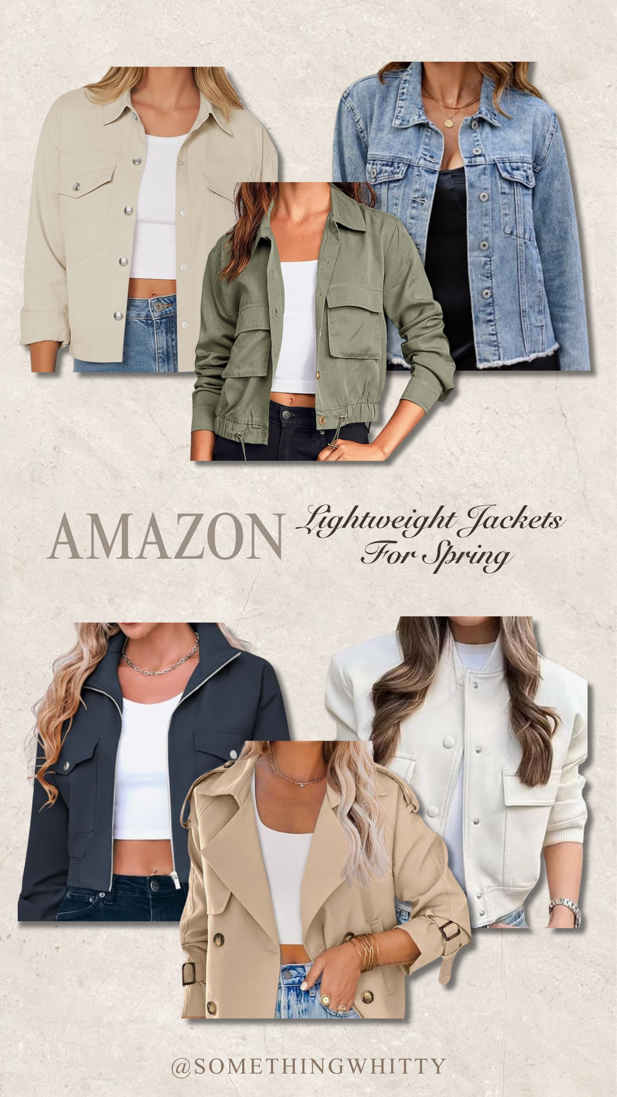Spring jacket inspo from Amazon! These options are so stylish and versatile. Great for layering over your fave tees! 

 #LTKootd #LTKSeasonal #LTKU