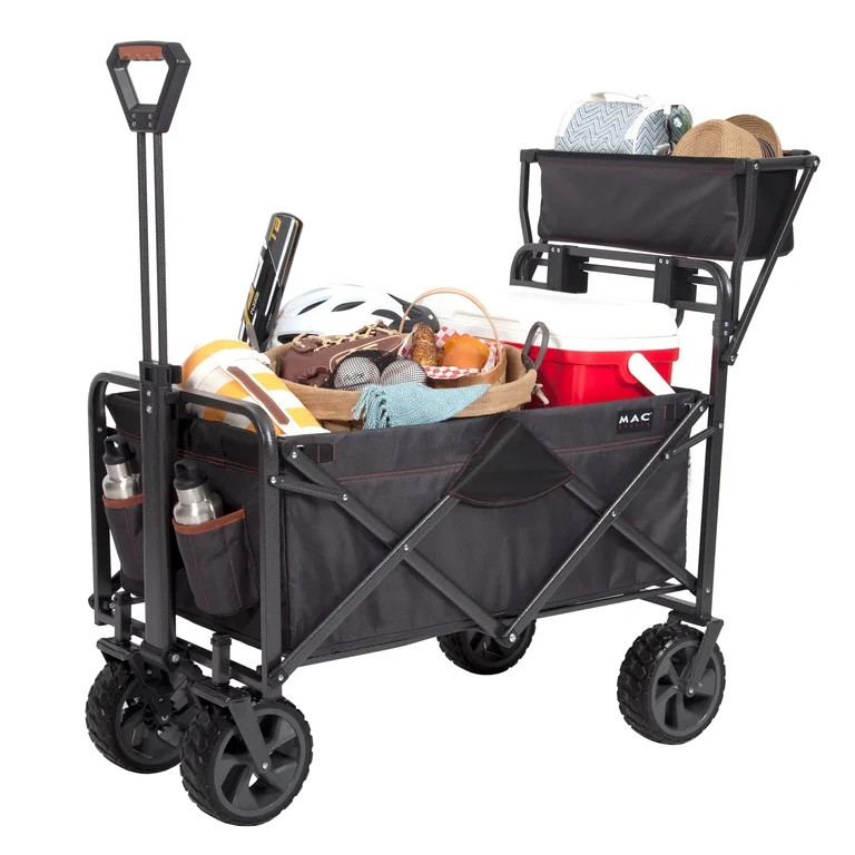 Mac Sports Deluxe Push Pull Folding Wagon with Brakes | Walmart (US)
