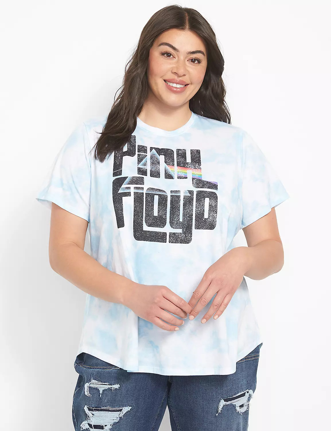 Classic High-Low Hem Pink Floyd Graphic Tee | LaneBryant | Lane Bryant (US)
