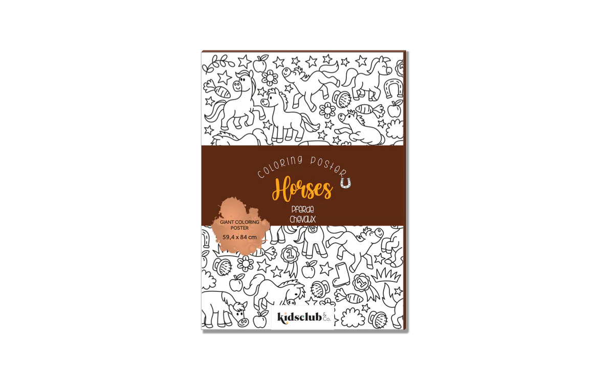 Ausmalposter "Pferde" - Malen & Kreativität für Kinder | House of Little Labels