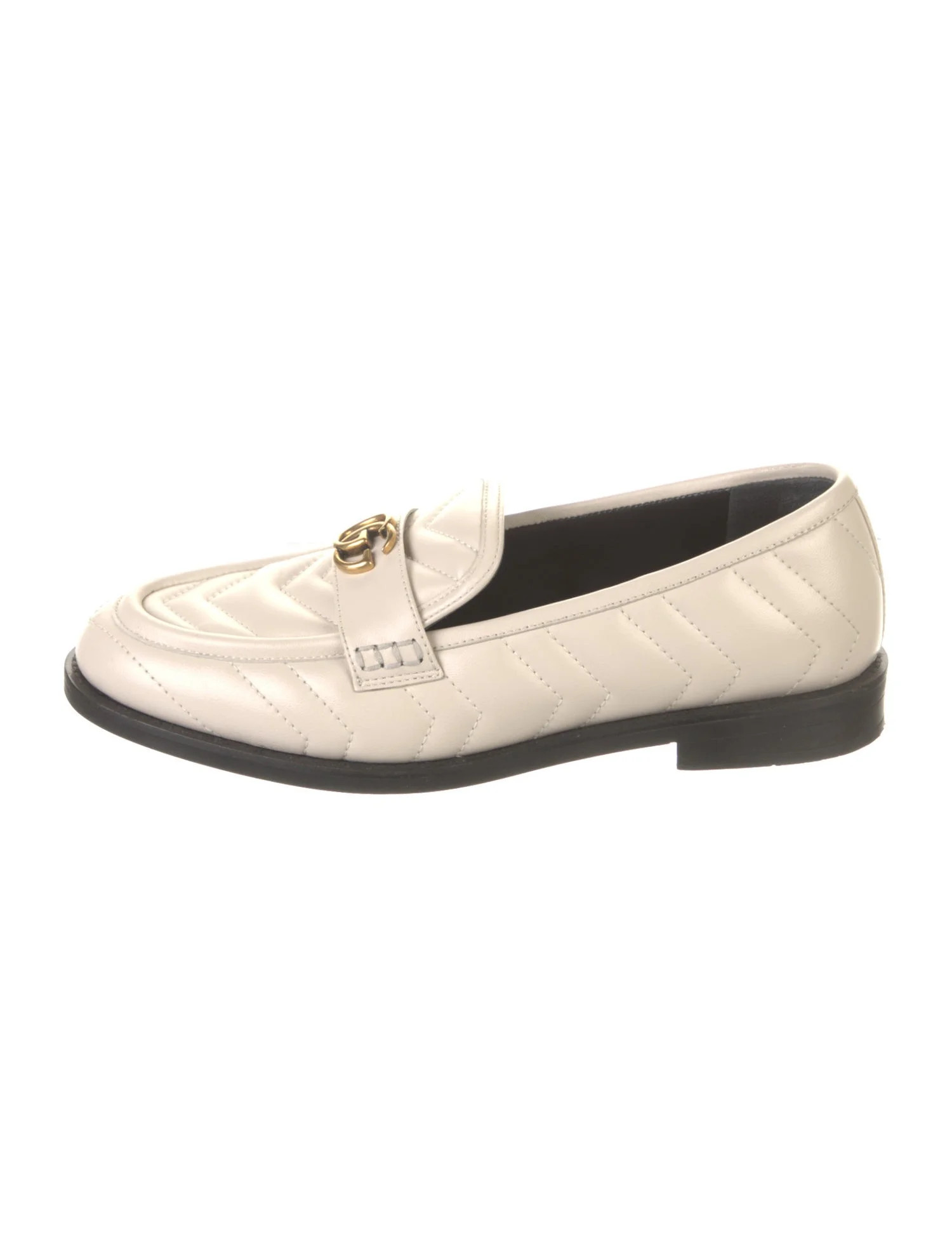 Double G Logo Leather Loafers | The RealReal