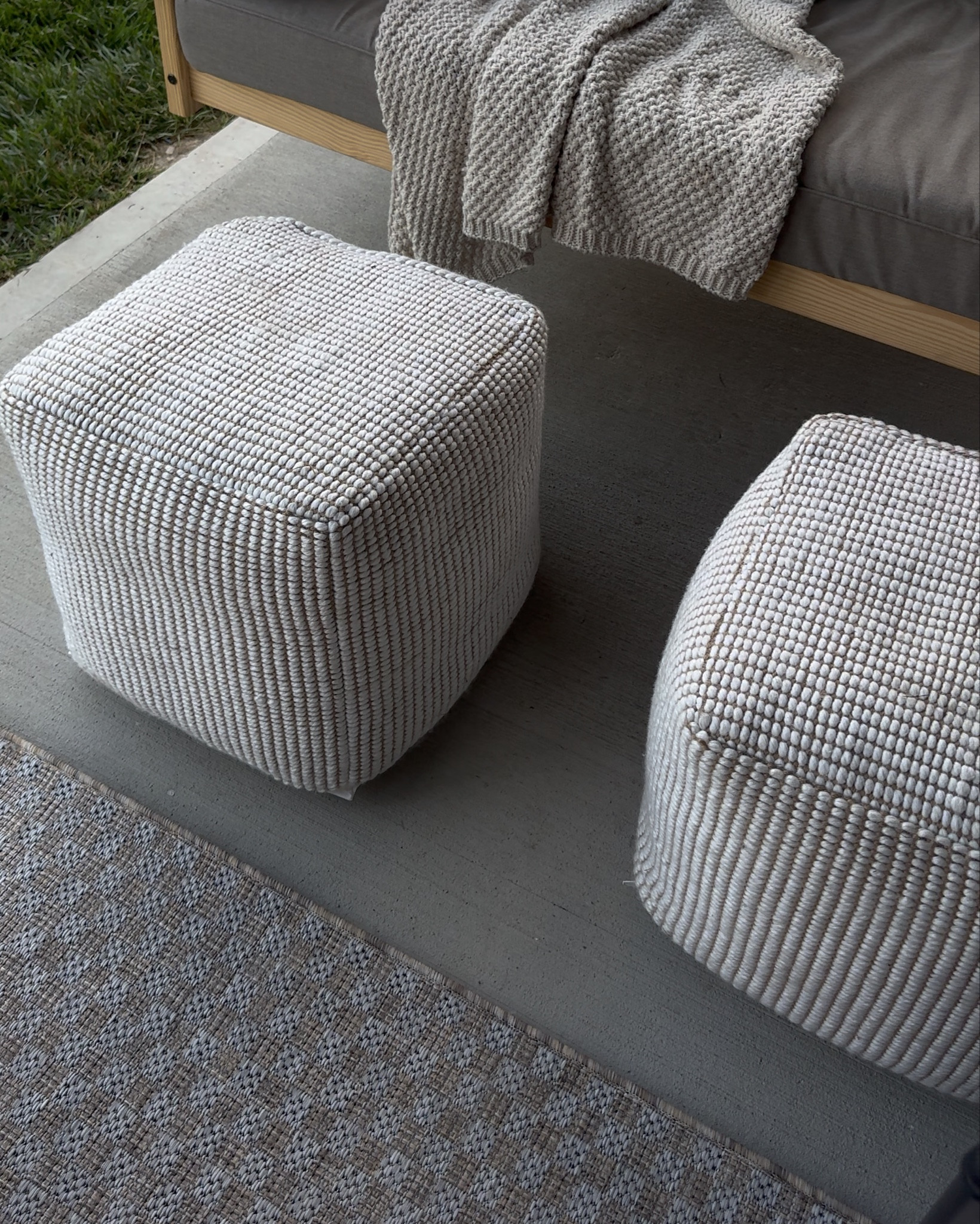 These outdoor Ottomans are so versatile you can use as a foot rest or extra seating. I love the woven detail and they’ve worn beautifully. I’ve had them going on two years now! 

#LTKSaleAlert #LTKHome