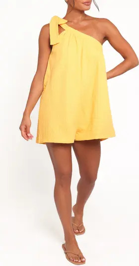 Miffy One-Shoulder Cotton Romper | Nordstrom