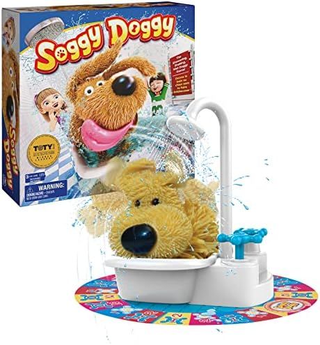 Soggy Doggy, The Showering Shaking Wet Dog Award-Winning Kids Game Board Game for Family Night Fu... | Amazon (US)
