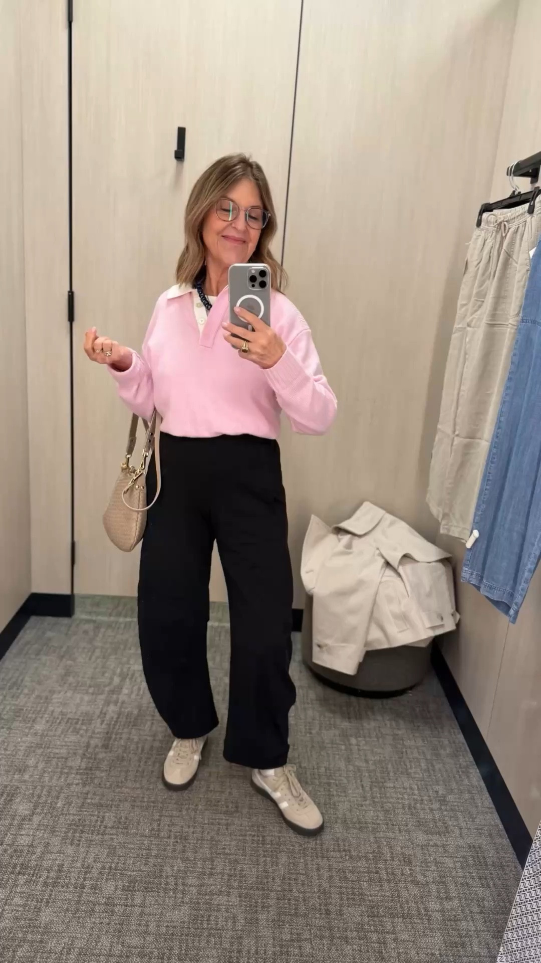 Running errands – outfit of the day.

RUTI pants – regular length runs true to size. I’m wearing size 2.
Pretty J.Crew C cashmere top runs big, size down, I’m wearing a size XXS.

Quince handbag size small
Gola sneakers – linked to a similar shoe.
Nordstrom TRENCH runs tts but is roomy. I’m wearing a size XS. ￼

#LTKootd #LTKspring #LTKOver40