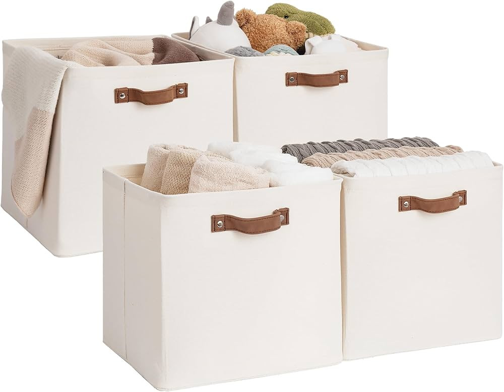 StorageWorks 13x13 Storage Cubes, Collapsible Storage Bins Organizer for Closet, Fabric Storage B... | Amazon (US)