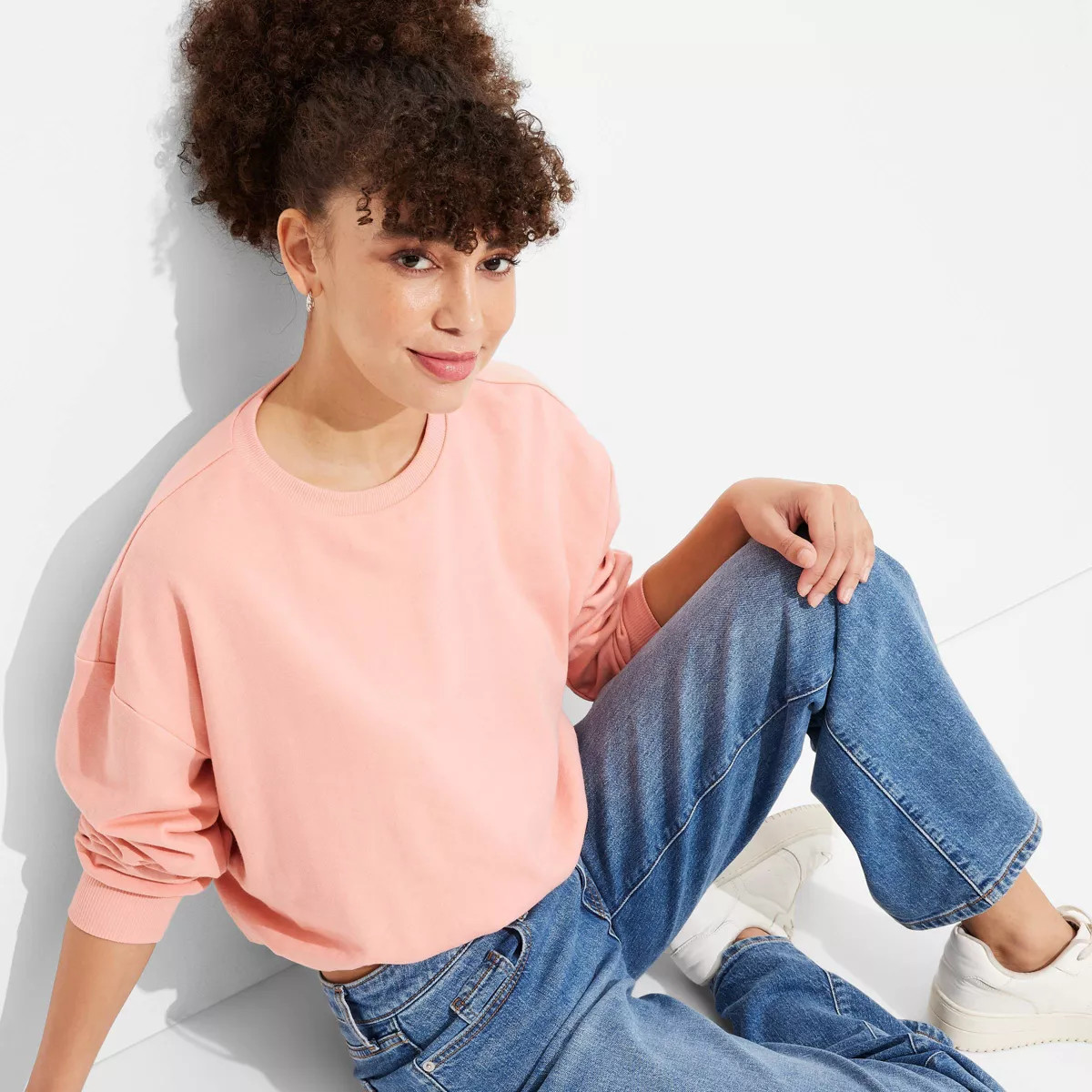 Women's Bubble Hem Sweatshirt - Wild Fable™ | Target