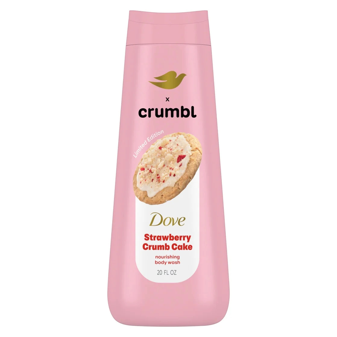Dove Crumbl Body Wash Strawberry Crumb Cake, 20 fl oz | Walmart (US)