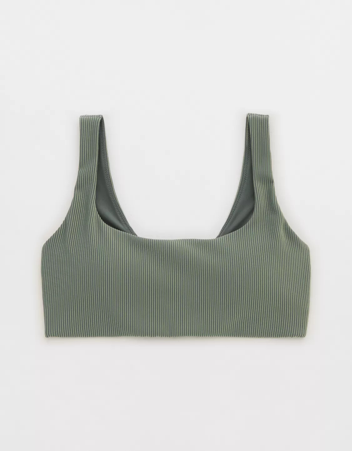 OFFLINE By Aerie Stripe Rib Classic Sports Bra | Aerie