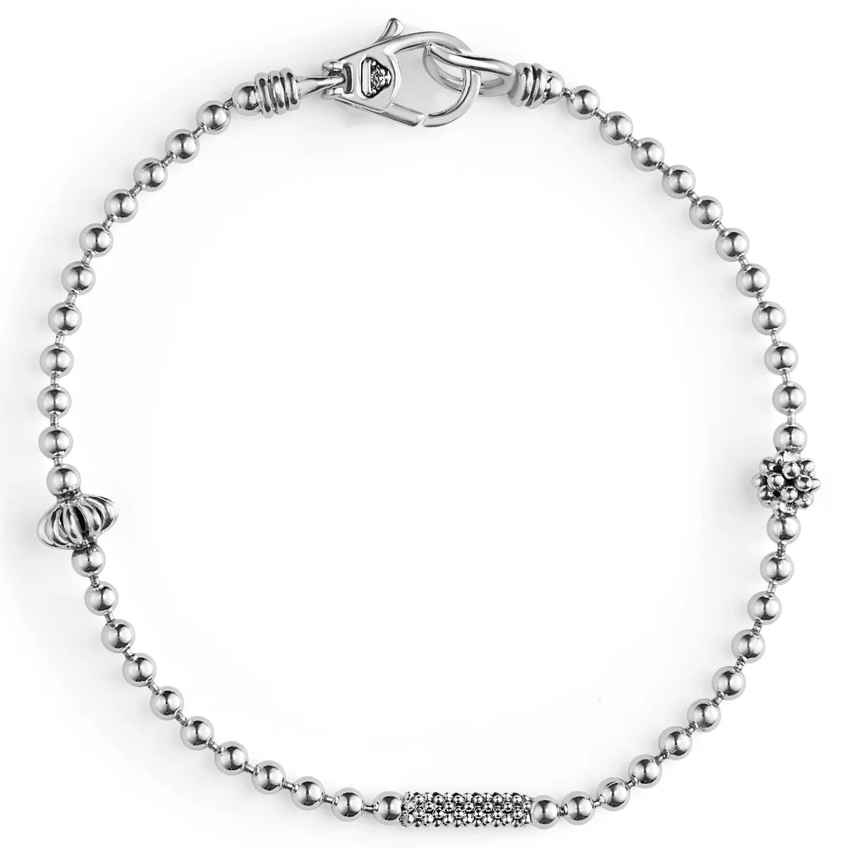Caviar Icon Silver Caviar Beaded Bracelet | LAGOS