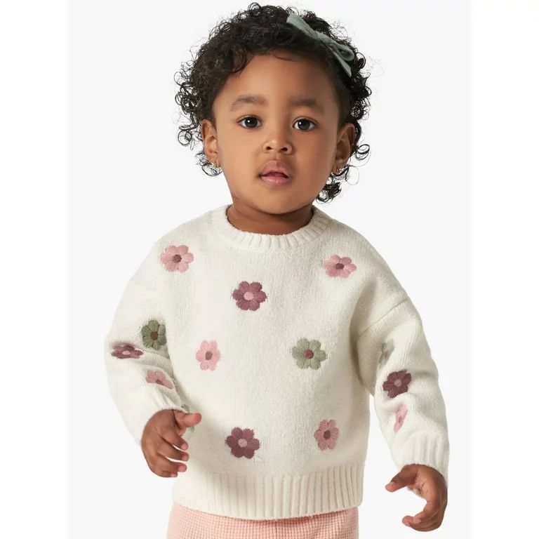 Modern Moments by Gerber Toddler Girl Sweater Knit Top, Sizes 12 Months -5T | Walmart (US)