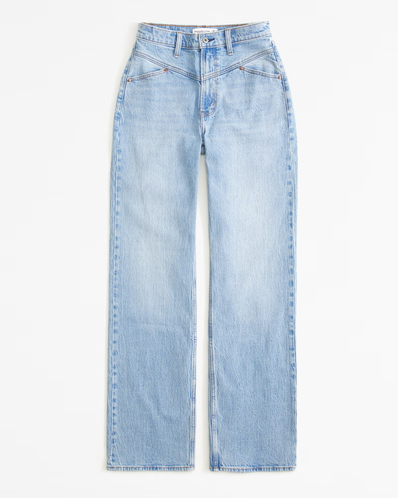 Curve Love High Rise 90s Relaxed Jean | Abercrombie & Fitch (US)