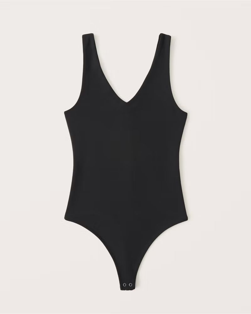 Women's Double-Layered Seamless Fabric V-Neck Bodysuit | Women's Tops | Abercrombie.com | Abercrombie & Fitch (US)