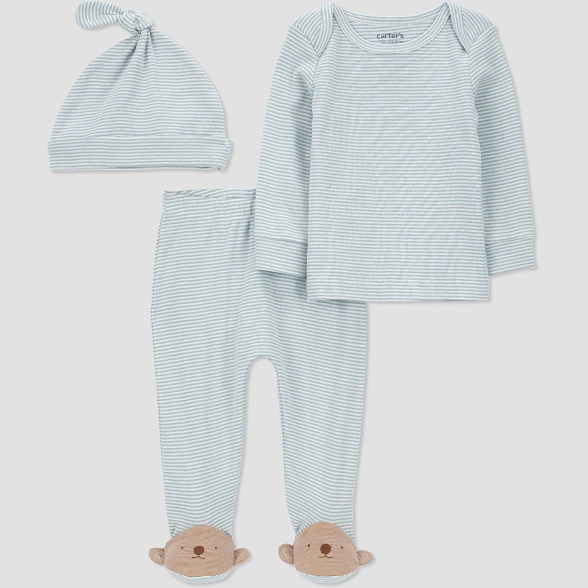 Carter's Just One You® Baby 3pc Koala Footed Cardigan Set - Light Blue | Target