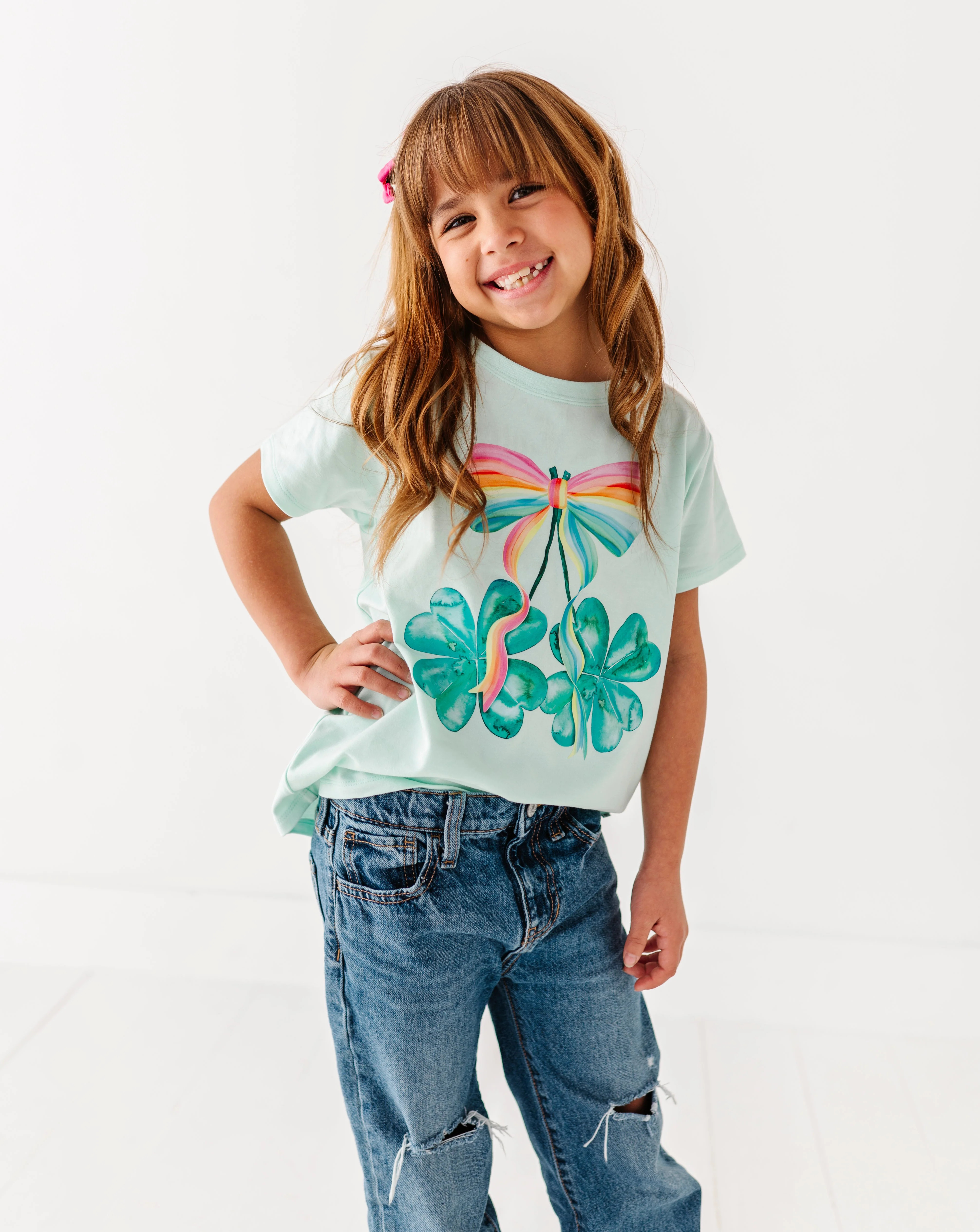 Shimmer Shamrock T-Shirt | Birdie Bean