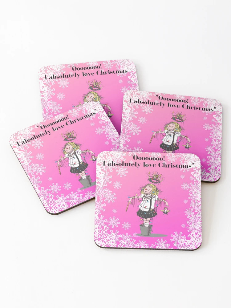 "Eloise at Christmas" Coasters (Set of 4) for Sale by EloiseandWeenie | Redbubble (US)