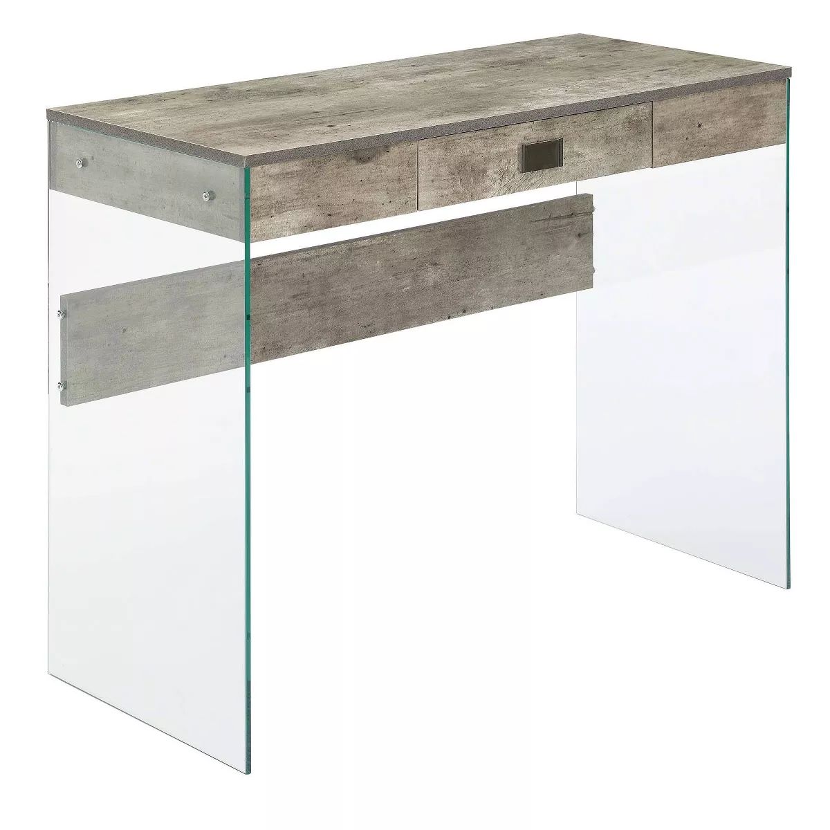 36" Breighton Home Uptown Glass Desk with Drawer | Target