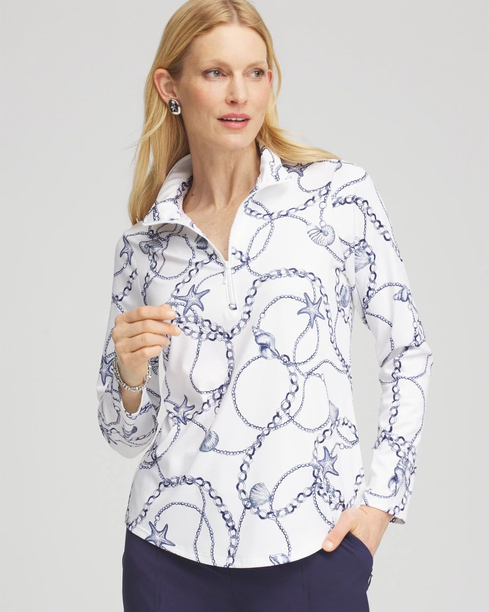 Zenergy® UPF Knit Mockneck Golf Top | Chico's