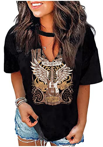 90s Outfits for Women Country Concert Outfits Vintage Graphic Tees Rodeo Shirts Country Tops Funn... | Amazon (US)