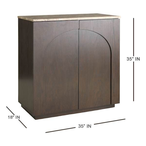 Marlowe Cabinet, Espresso Finish | At Home