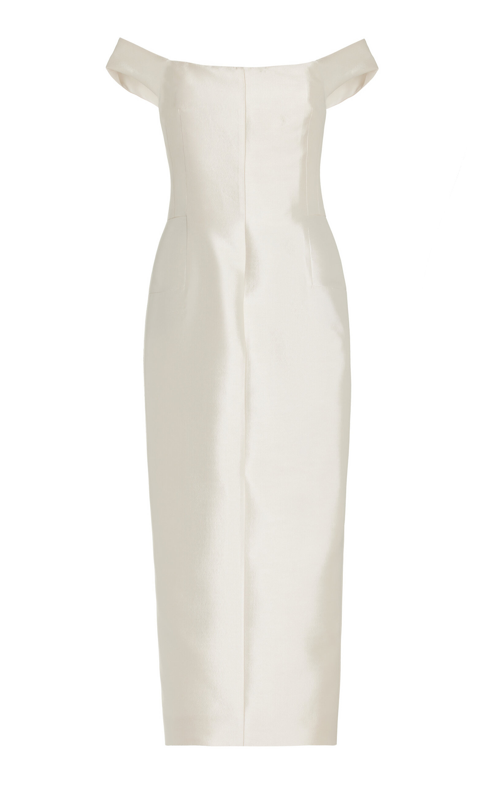 Exclusive Maria Silk-Wool Midi Dress | Moda Operandi (Global)