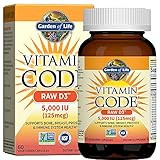 Amazon.com: Garden of Life Vitamin D, Vitamin Code Raw D3, Vitamin D 5,000 IU, Raw Whole Food Vit... | Amazon (US)